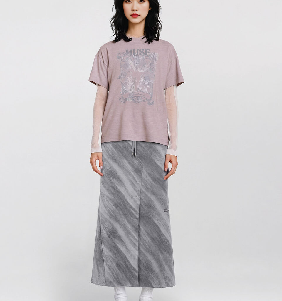 T-SHIRT L/S - sisley k long sleeve t-shirt - Soft Pink | Sisley K image number 1